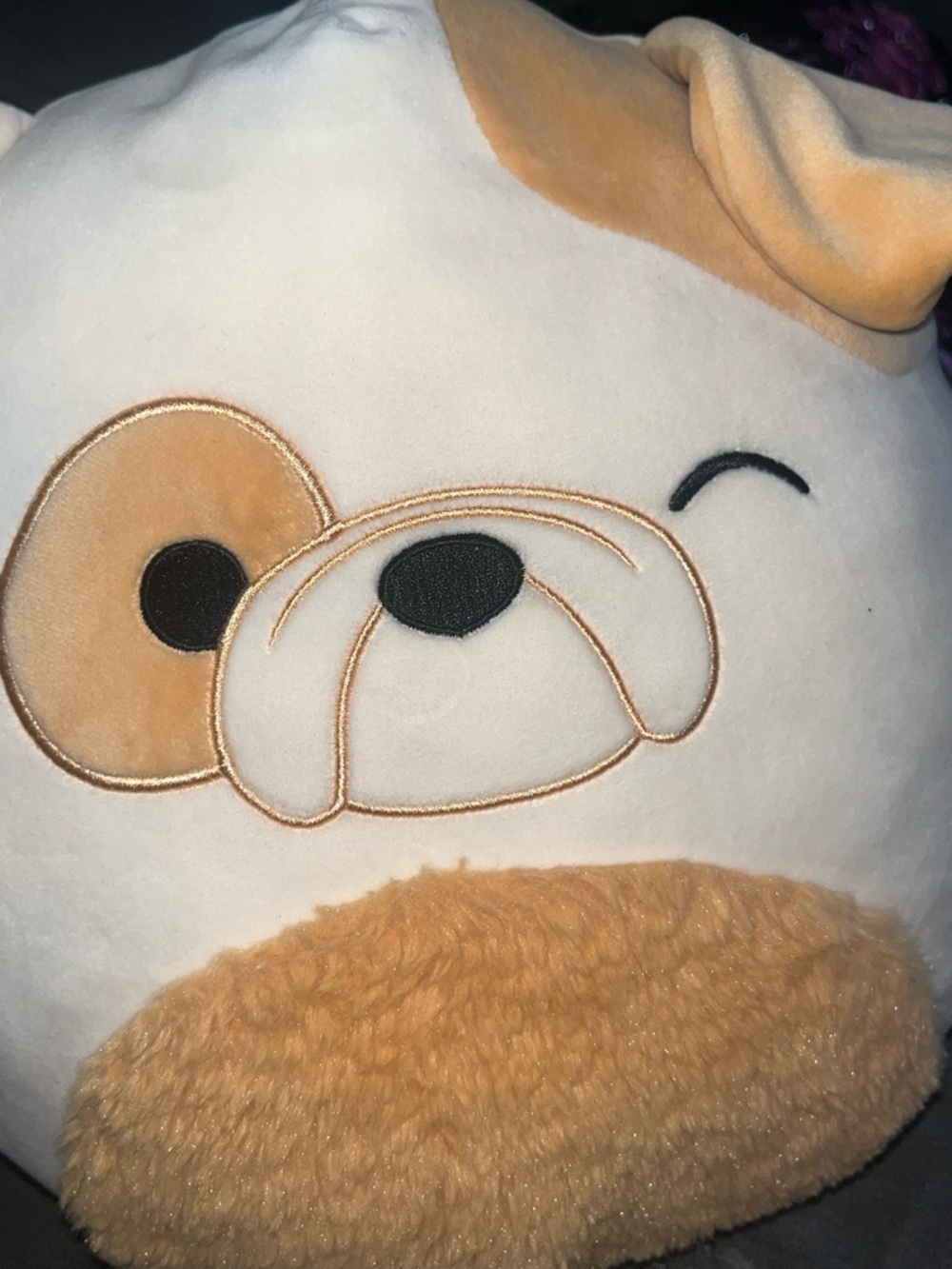 Squishmallows Cream & Tan Dog Plush Cushion - Picture 2 of 9